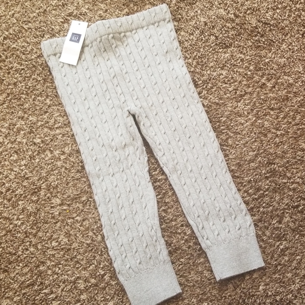Baby Gap Girls Cable Knit Leggings 2T NWT